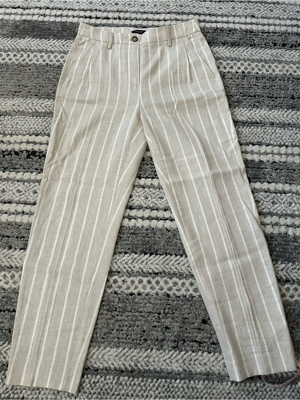 RW&CO. Linen Pinstriped Dress Pants
